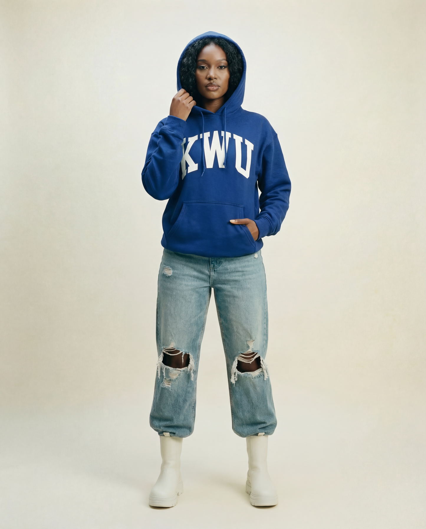 Premium KWU ARCH HOODIE ( BLUE)