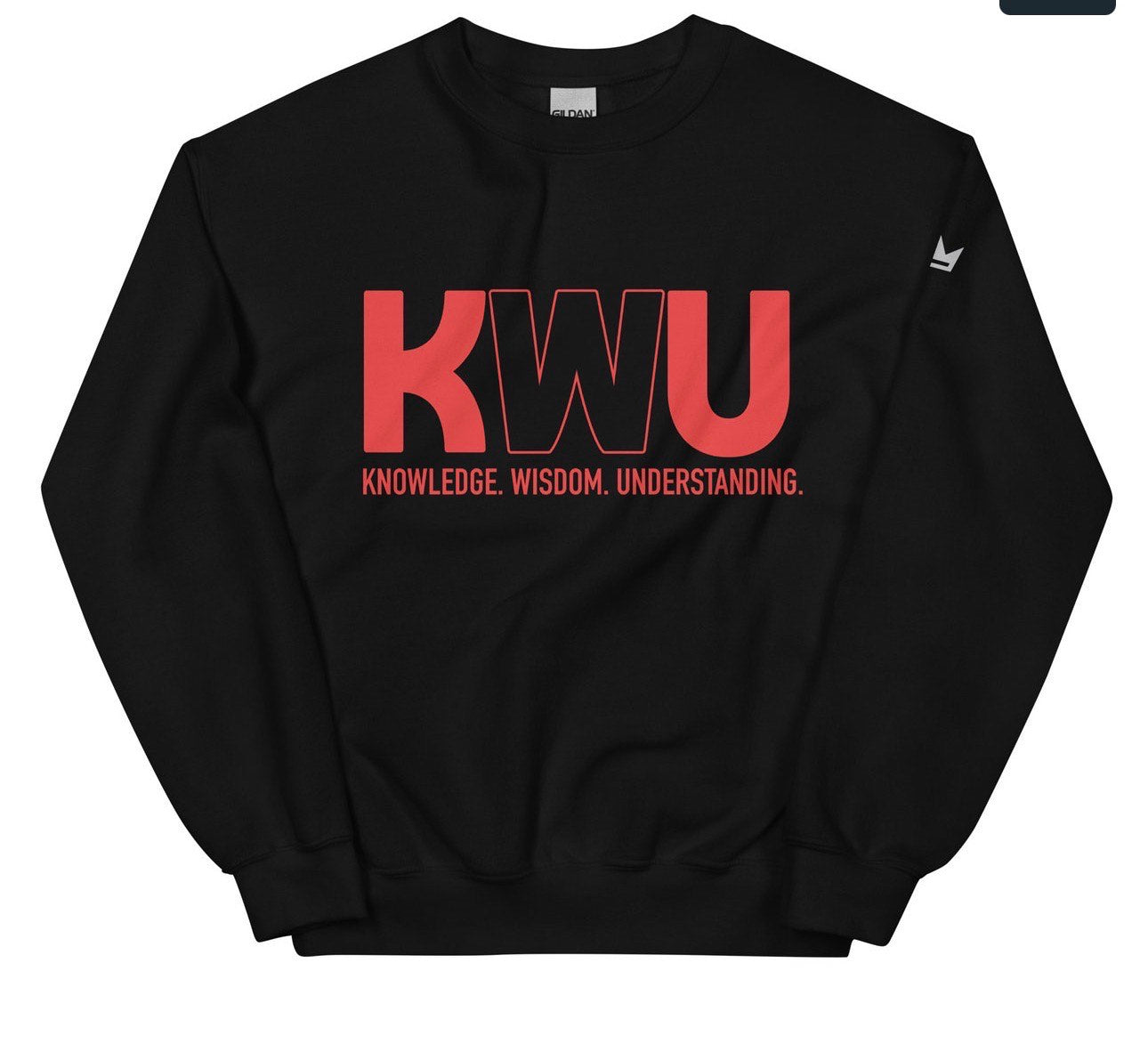 KWU PREMIUM CREWNECK ( BLACK)