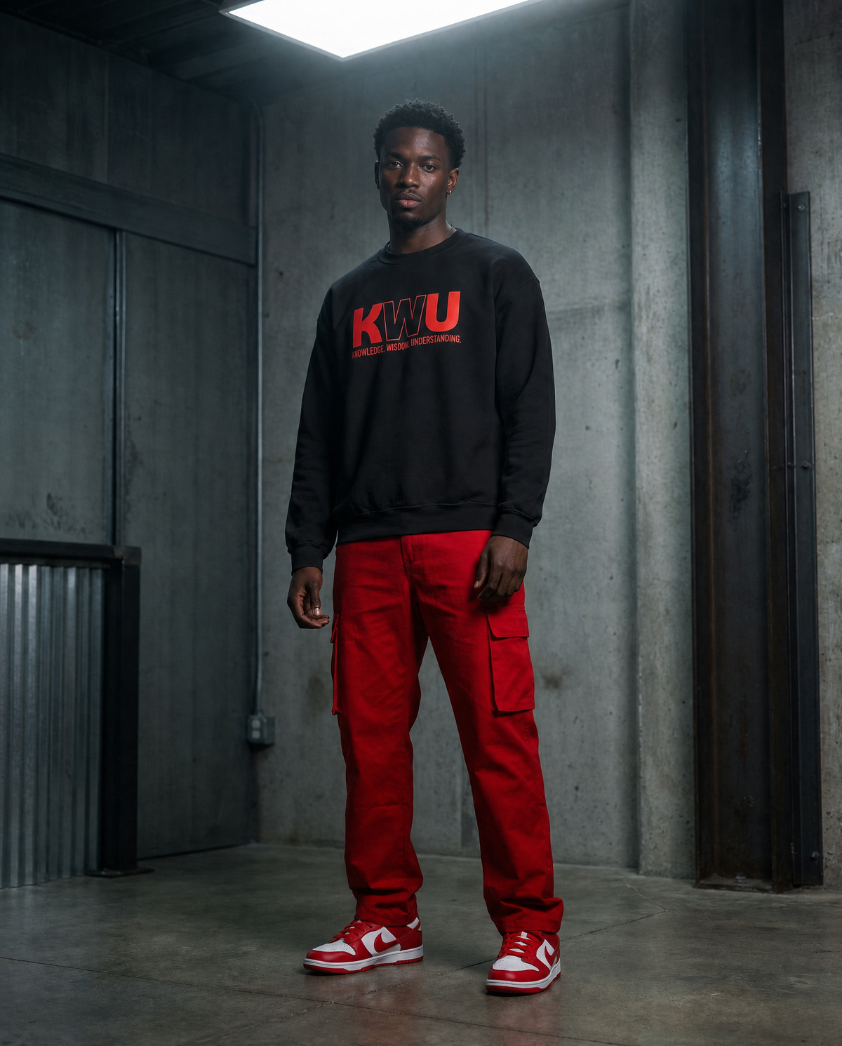 KWU PREMIUM CREWNECK ( BLACK)