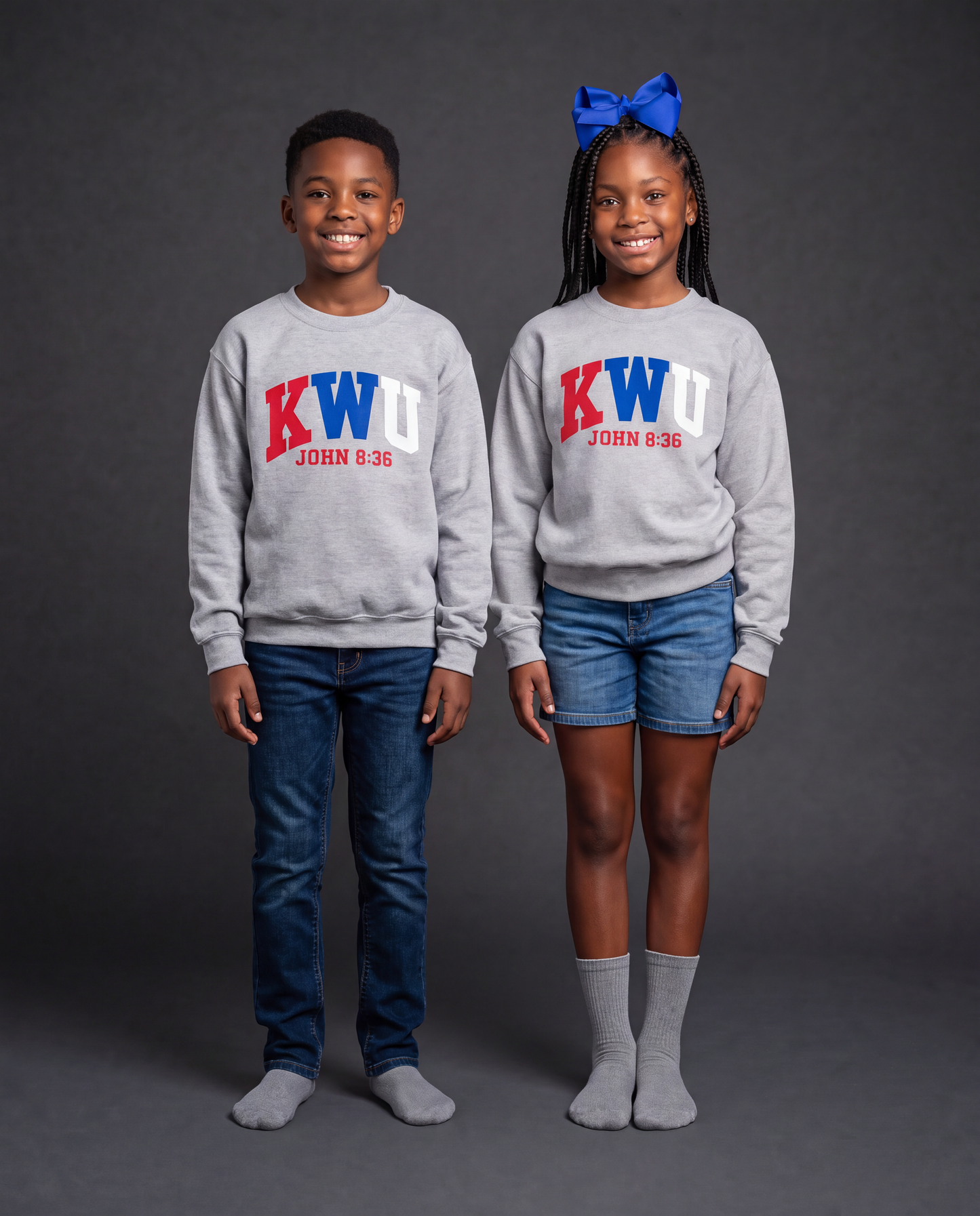 KWU KIDS FREE INDEED CREWNECK