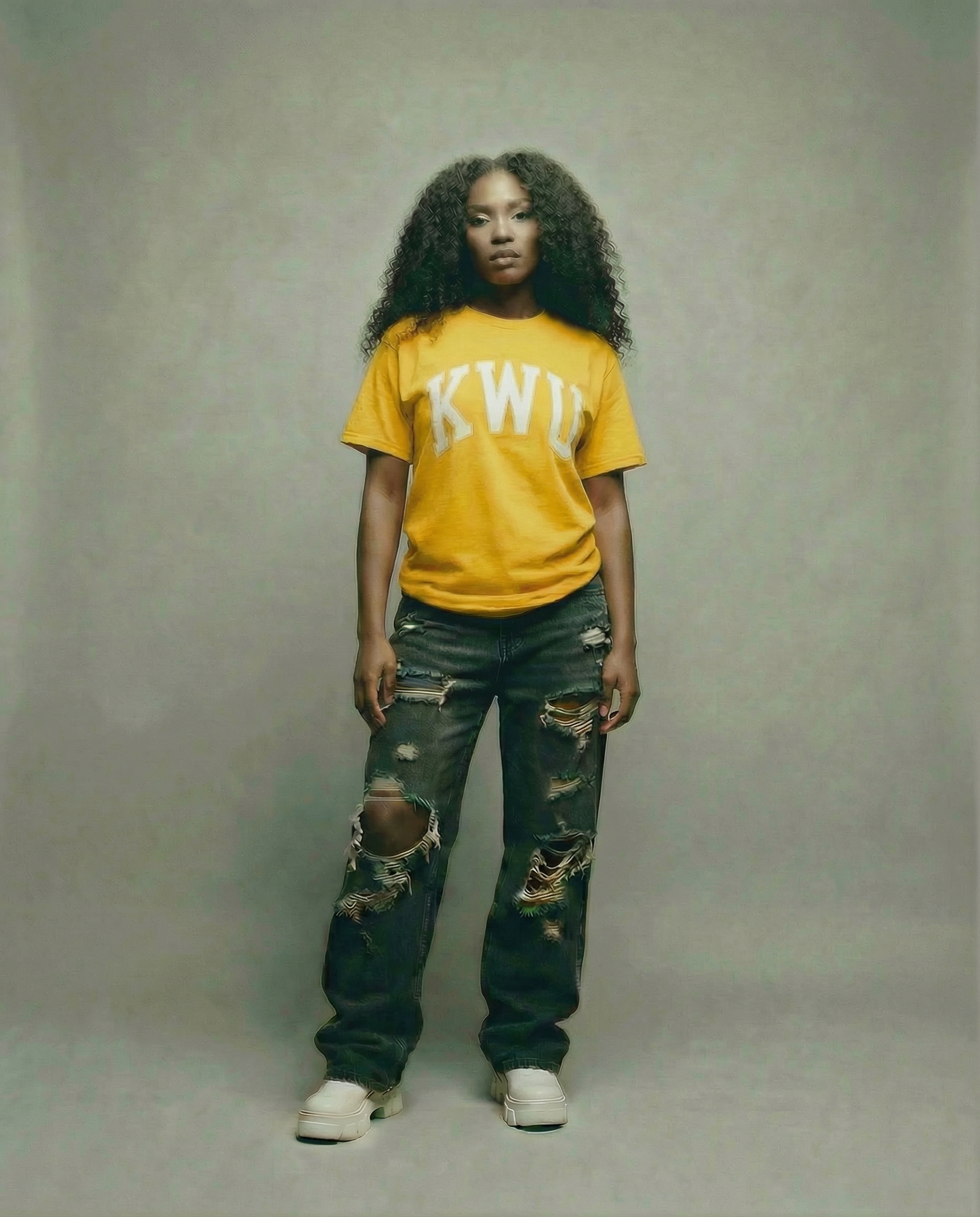 PREMIUM KWU ARCH TEE (YELLOW )