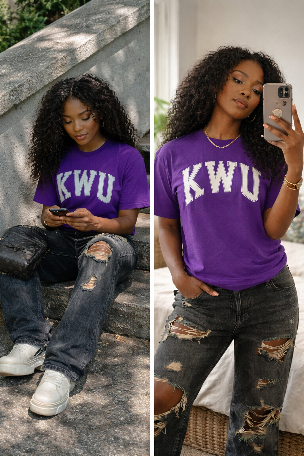 PREMIUM  KWU ARCH TEE ( PURPLE)