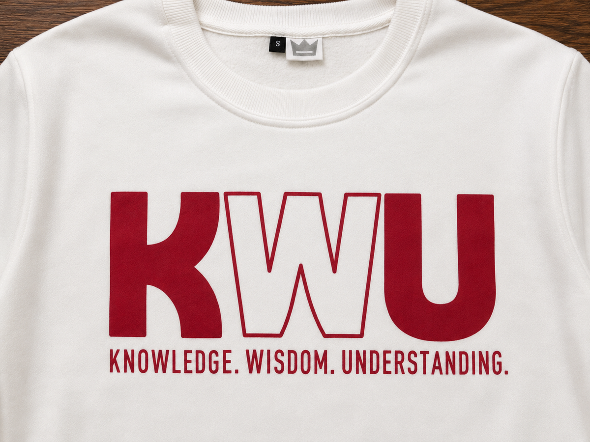 KWU PREMIUM CREWNECK ( WHITE)