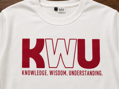 KWU PREMIUM CREWNECK ( WHITE)