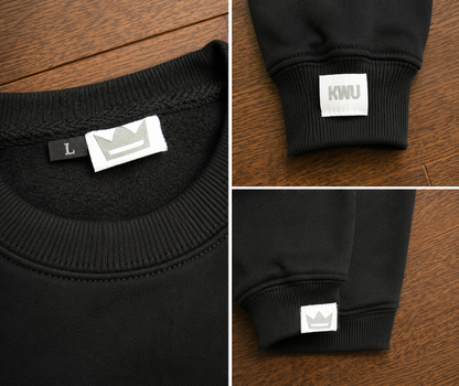 KWU PREMIUM CREWNECK ( BLACK)
