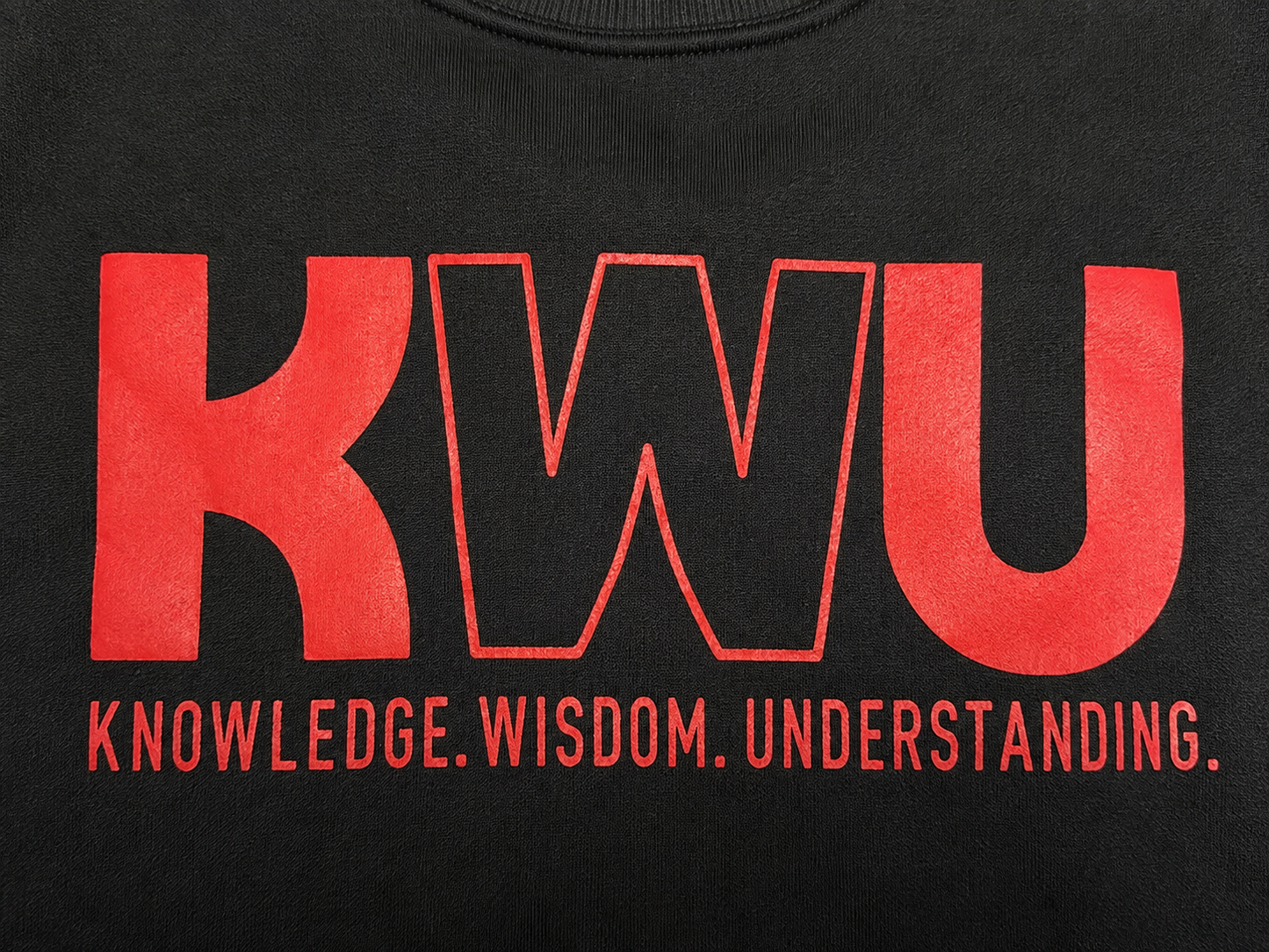 KWU PREMIUM CREWNECK ( BLACK)