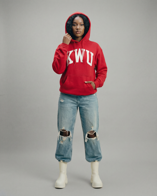 PREMIUM KWU ARCH HOODIE ( RED)