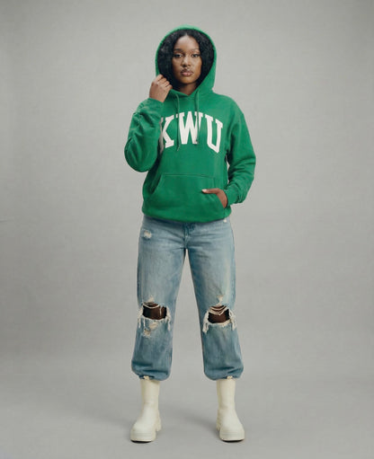 PREMIUM KWU ARCH HOODIE ( GREEN)