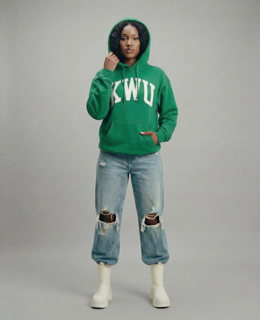 PREMIUM KWU ARCH HOODIE ( GREEN)
