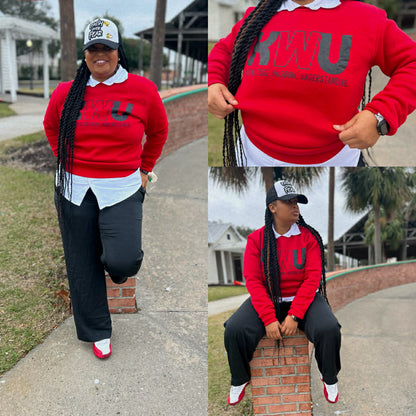 KWU PREMIUM CREWNECK ( RED)