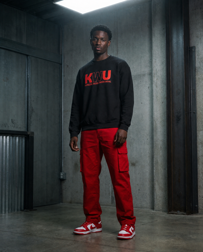 KWU PREMIUM CREWNECK ( BLACK)