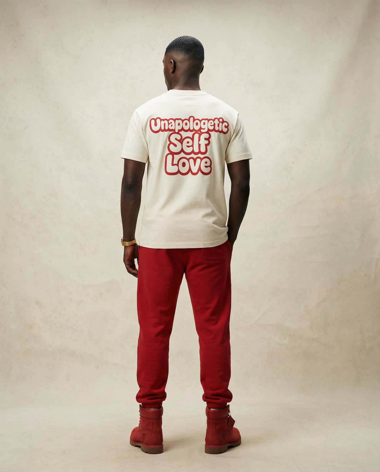 UNAPOLOGETIC SELF LOVE TEE ( CREAM)
