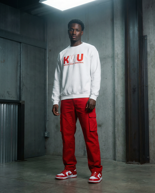 KWU PREMIUM CREWNECK ( WHITE)