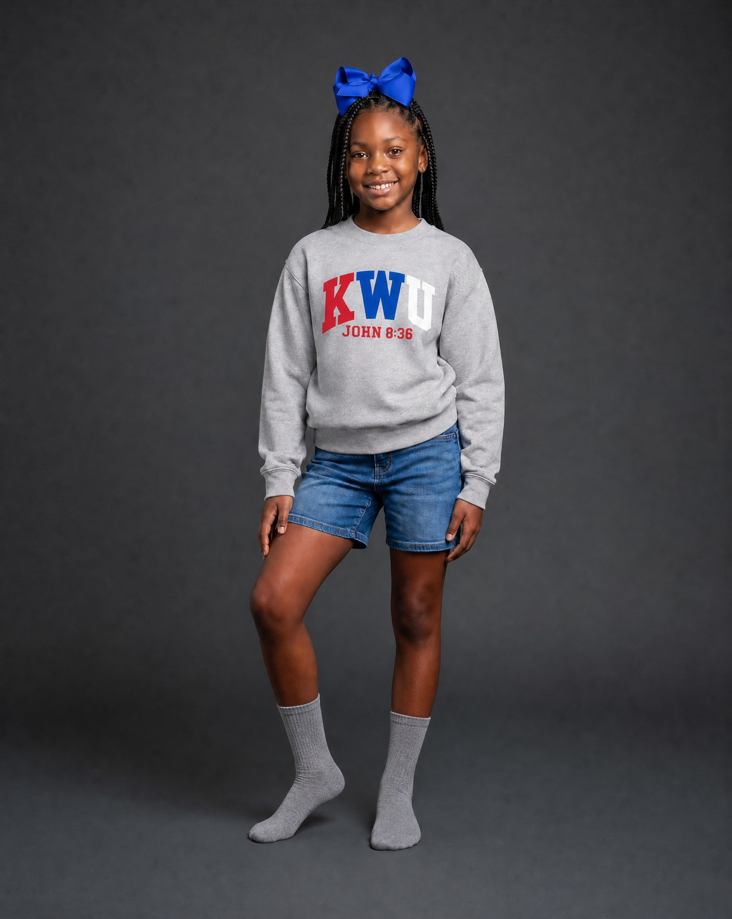 KWU KIDS FREE INDEED CREWNECK